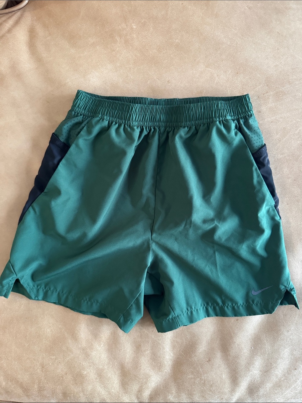 Nike boys green athletic shorts
